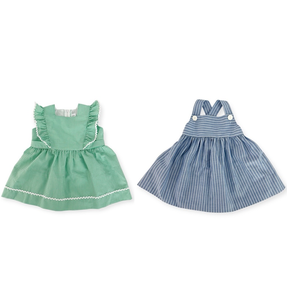 Vintage Set Of 2 Toddler Dresses I. Magnin & Company Kids Girls Dress Johnston